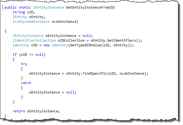 Función GetEntitityInstanceFromID 