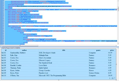 Imagen 3.- Código XSL generado de forma automática por Designer