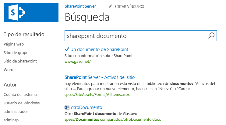 Imagen 3.- Ejemplo de resultados promocionados.