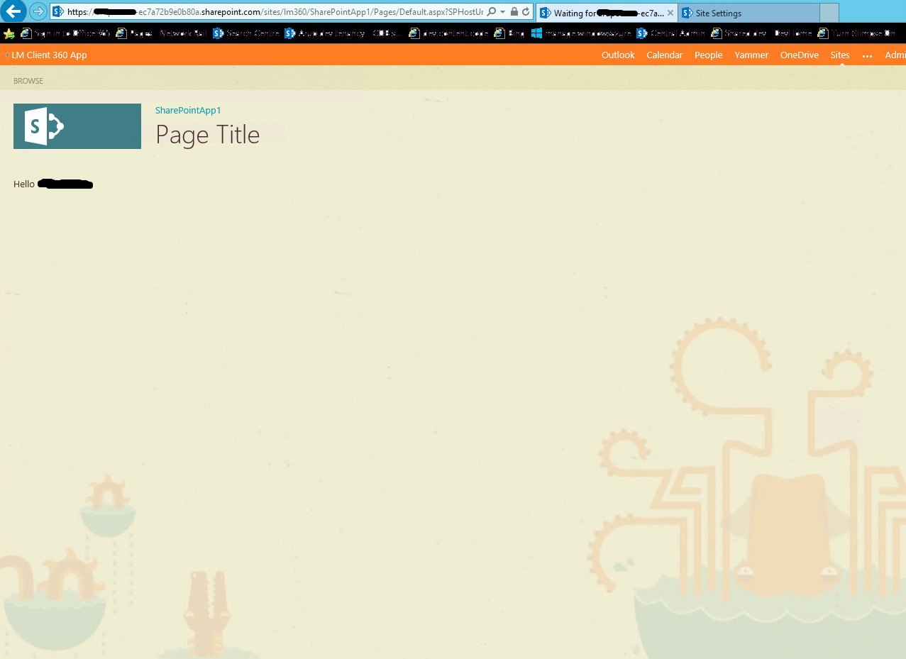 Imagen 4.- Tema aplicado a la SharePoint-Hosted App.