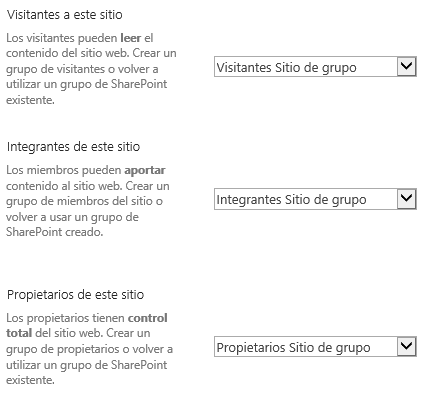 Imagen 10.- Grupos de SharePoint