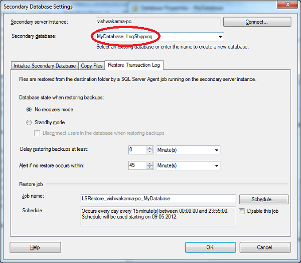 Imagen 4.- Establecemos la opción “No recovery mode”.