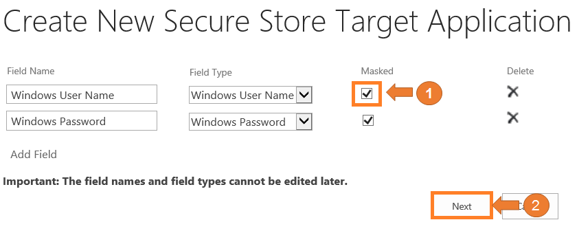 Imagen 8.- Muestra el segundo formulario para crear una aplicación de destino.