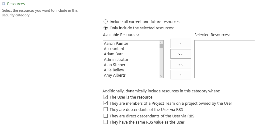 Imagen 3.- Configuración de recursos.