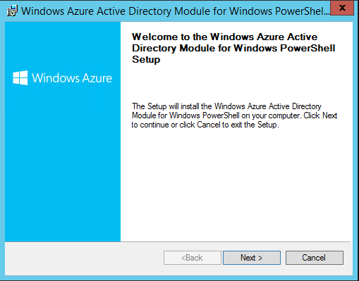 Imagen 14.- Instalación del Módulo de PowerShell para Azure AD.