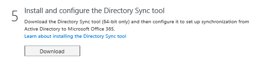 Imagen 3.- Descarga de DirSync.