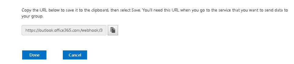 Imagen 14.- Webhook generado.