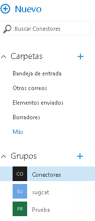 Imagen 2.- Acceso a Grupos desde OWA.