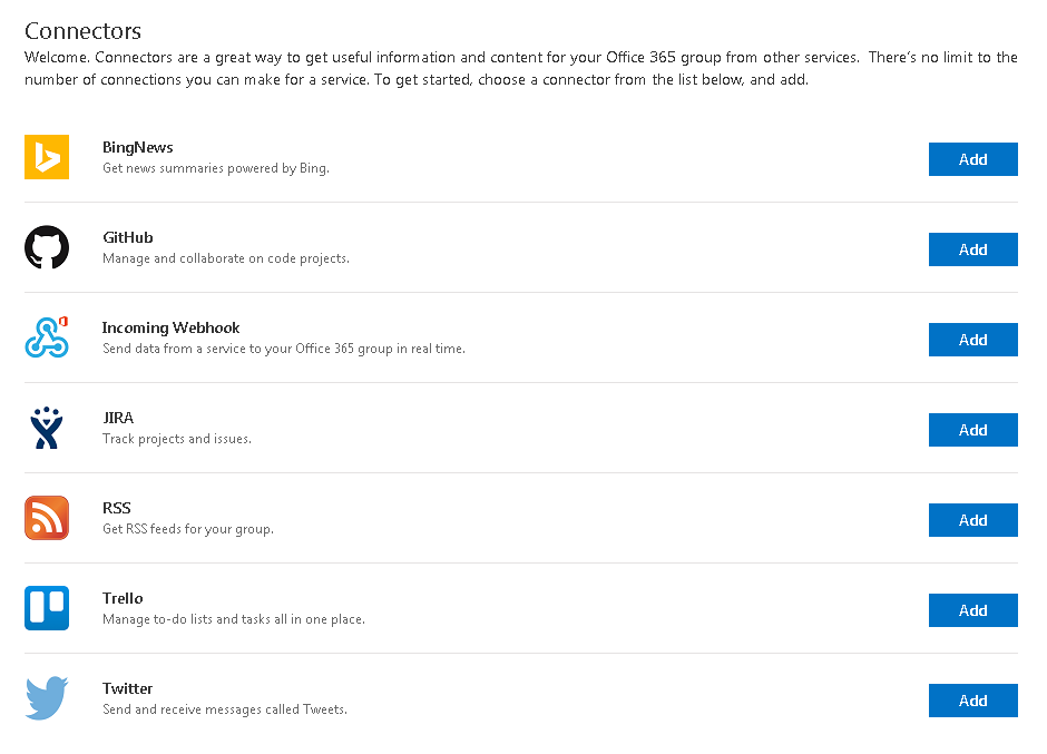 Imagen 4.- Conectores por defecto.
