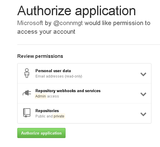 Imagen 6.- Autorización de Github 