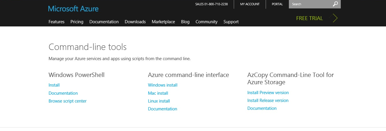 Imagen 1.- Microsoft Azure Download.