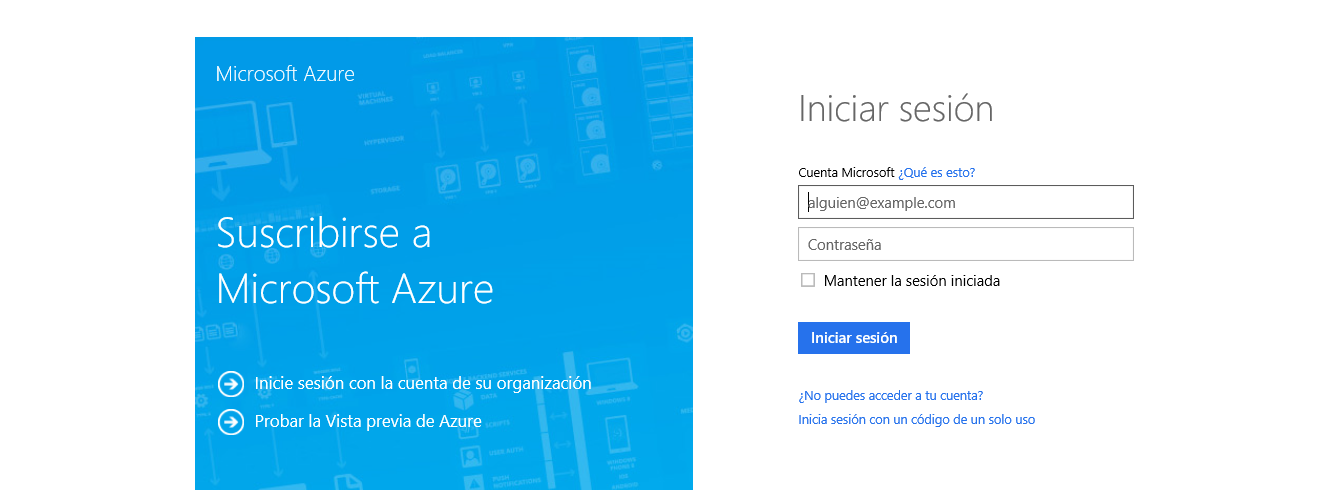 Imagen 8.- Login en Azure.