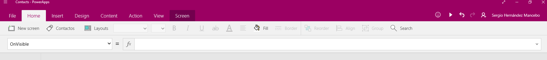 Imagen 6. Barra de herramientas, modela tu aplicación.