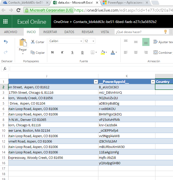 Imagen 7. Almacena tus datos en Excel