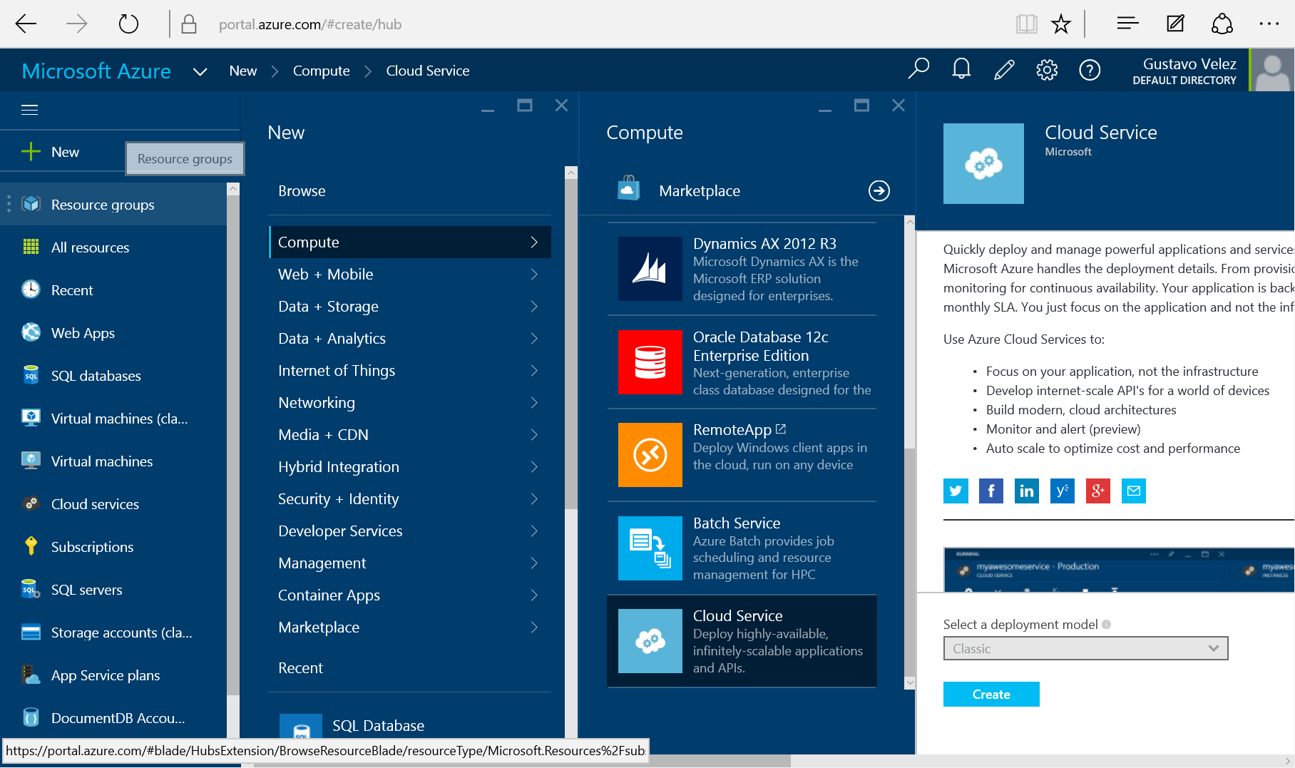 SharePoint y Azure – Cloud Services