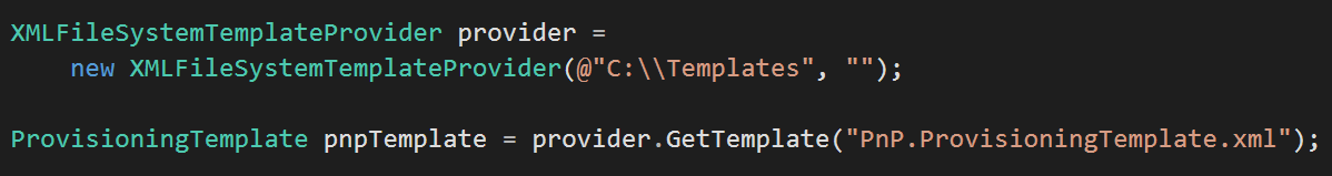 PnP Provisioning Framework – Arquitectura