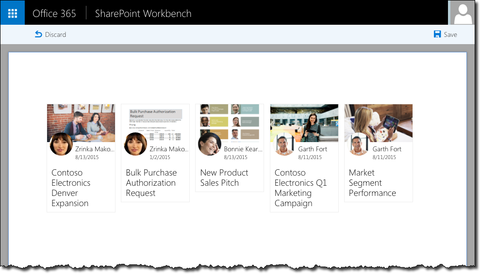 Imagen 4.- SharePoint Workbench.