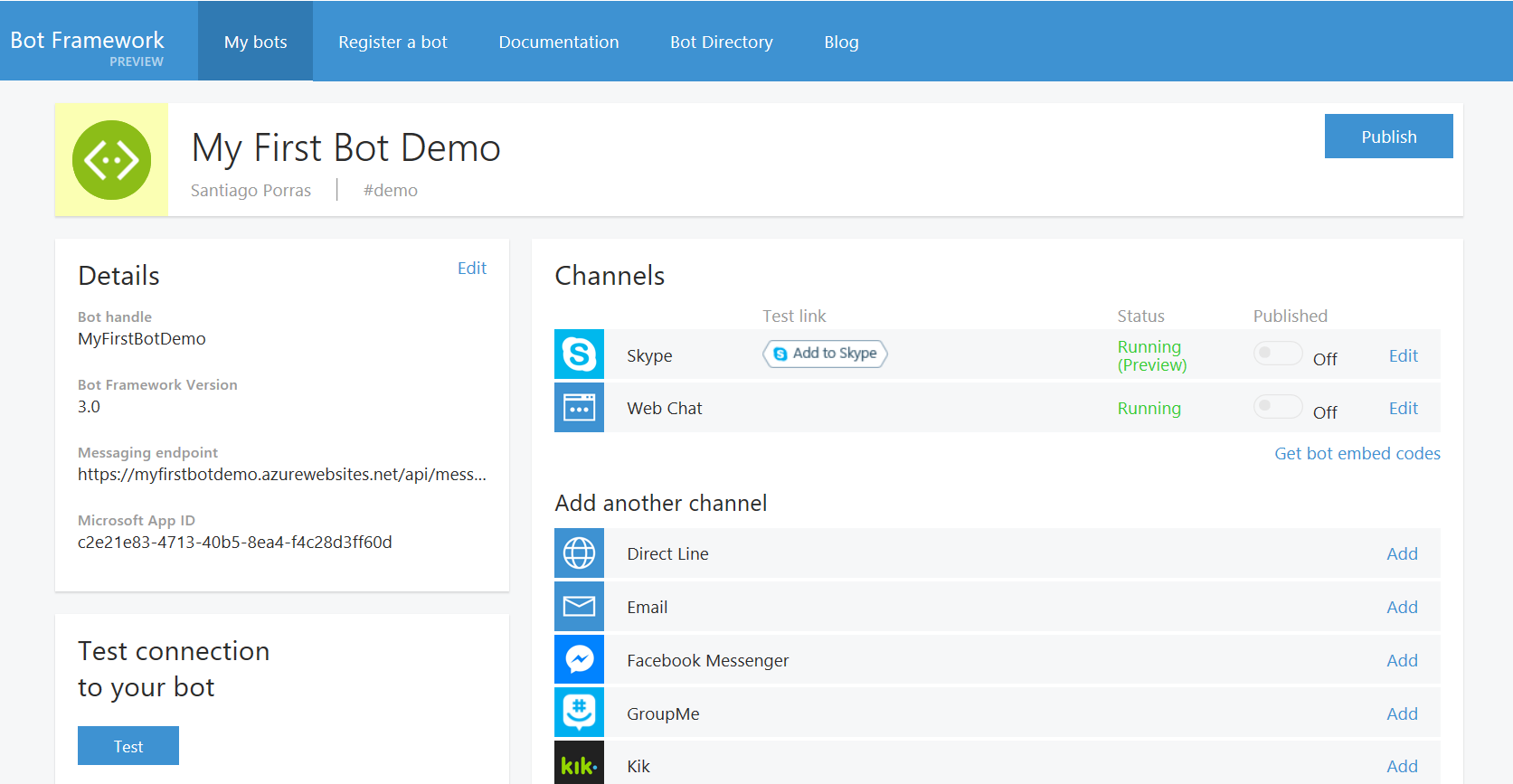 Imagen 12.- Detalles del Bot.