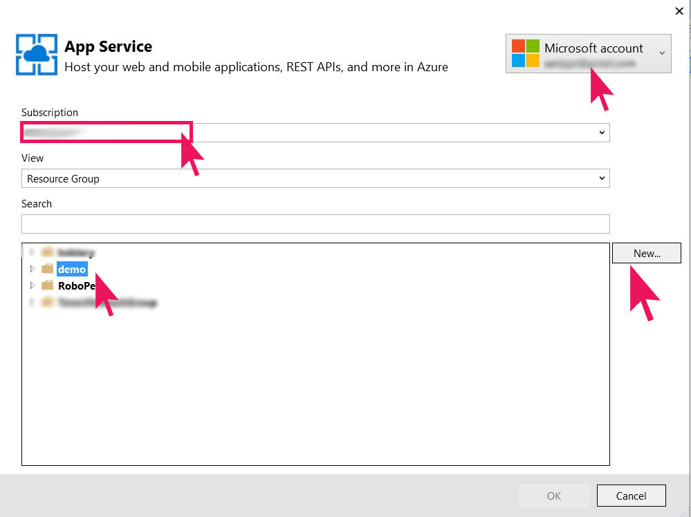 Imagen 7.- Selección de Web App.