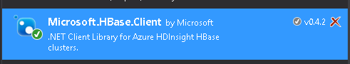 Imagen 13.- Paquete Hbase.Client.