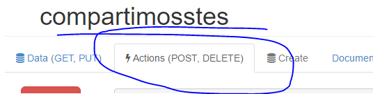 Imagen 10.- Opción “Actions (POST, DELETE)”