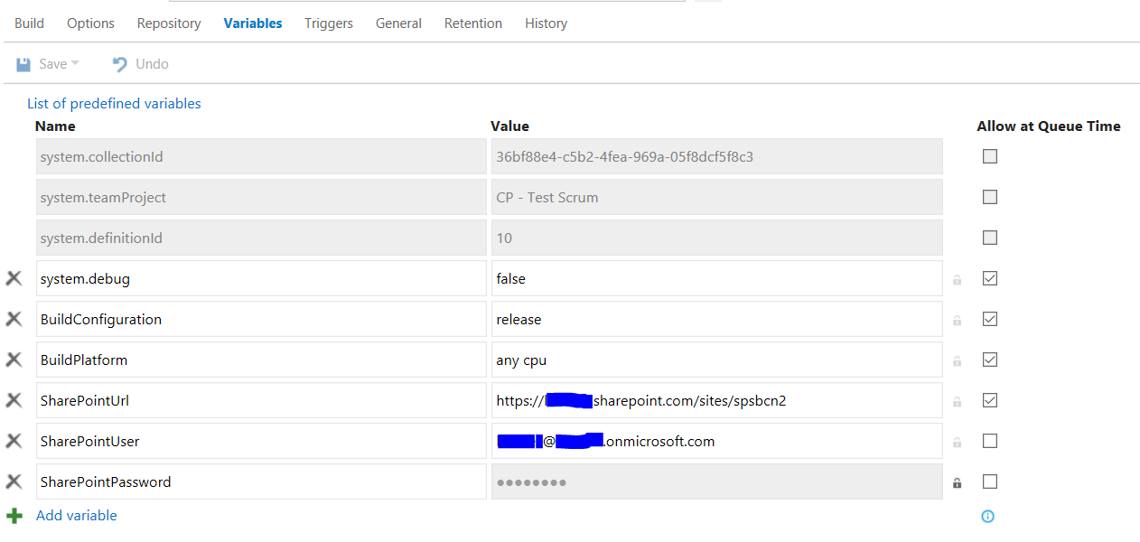 Imagen 12.- Parámetros requeridos en la aplicación de consola.