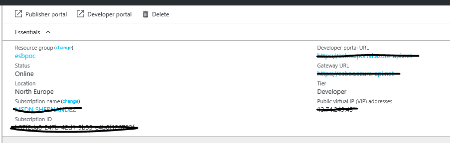Imagen 6.- Portal de azure Api Management.