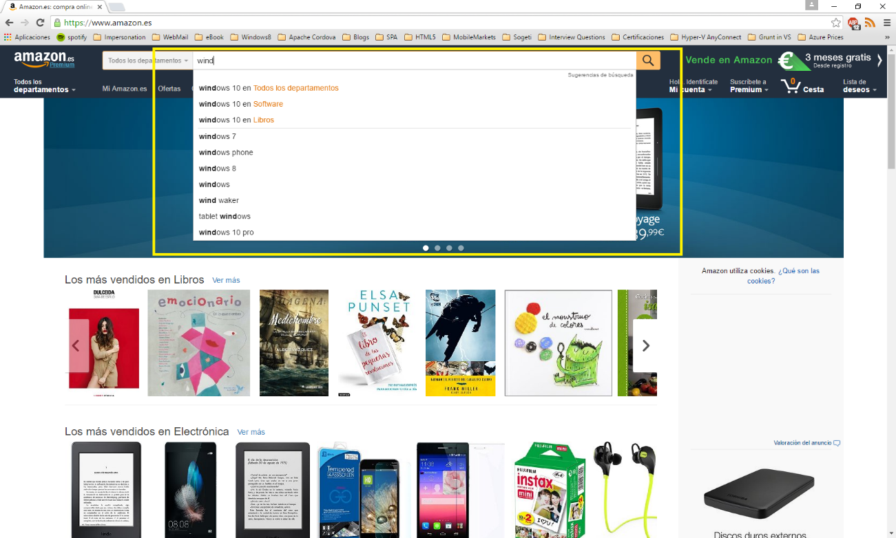 Imagen 4.- Auto Complete Amazon.