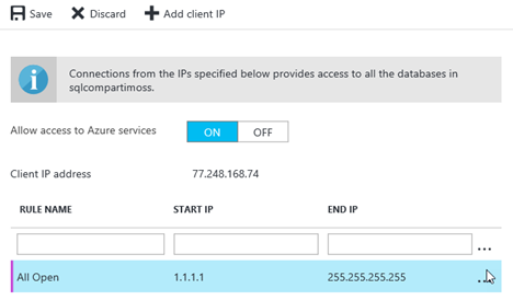  Imagen 2.- Configuración del Firewall en el Servidor de SQL.
