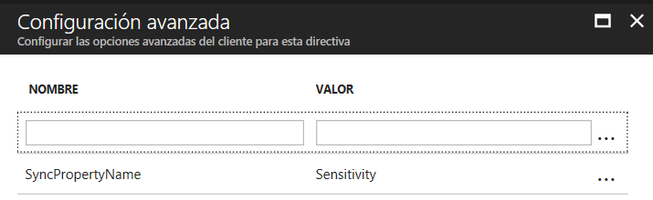 Imagen 31.- Configuración avanzada de la directiva.