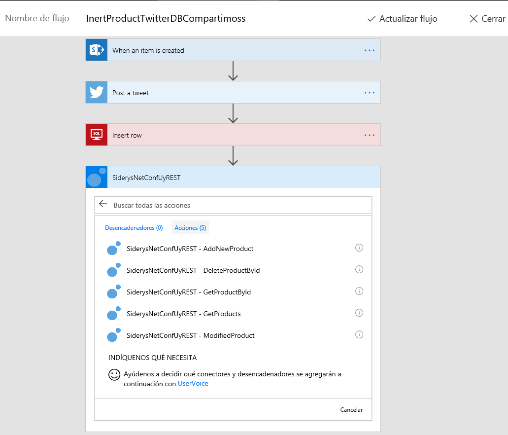 Imagen 8.- Conector personalizado en acción