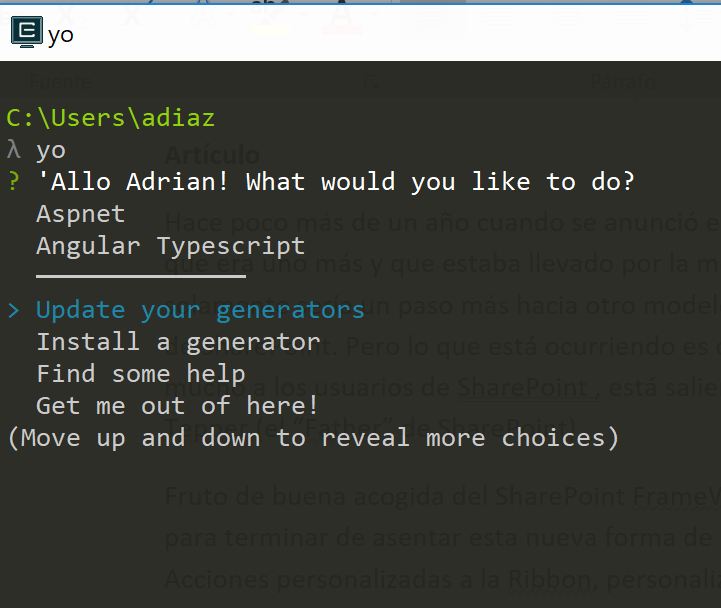 SPFX Extensions - Personaliza a SharePoint Online