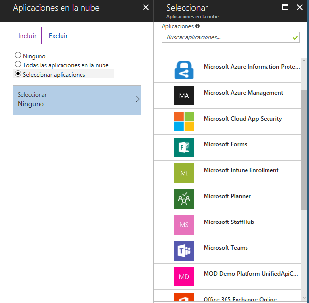 Imagen 14.- Aplicaciones afectadas por la directiva.