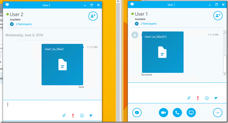 Imagen 5.- Experiencia del primer usuario compartiendo un archivo.