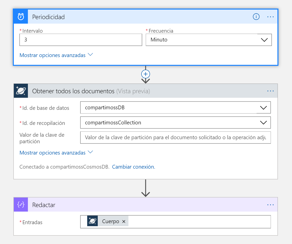 Imagen 10.- Ejemplo final de Logic Apps.