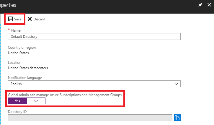 Imagen 2.- Habilitar el acceso al grupo raíz.