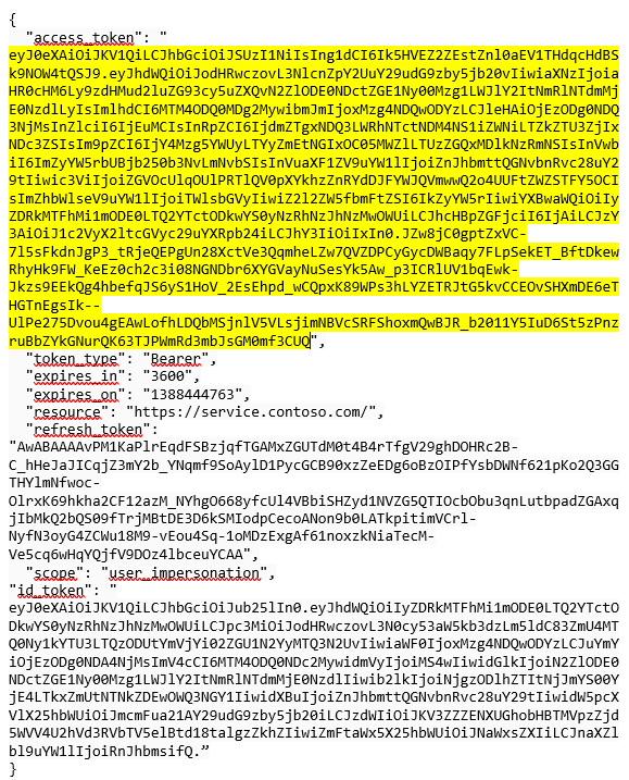 Imagen 11.- Token de autorización.