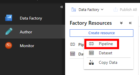 Imagen 11.- Creación del Pipeline.