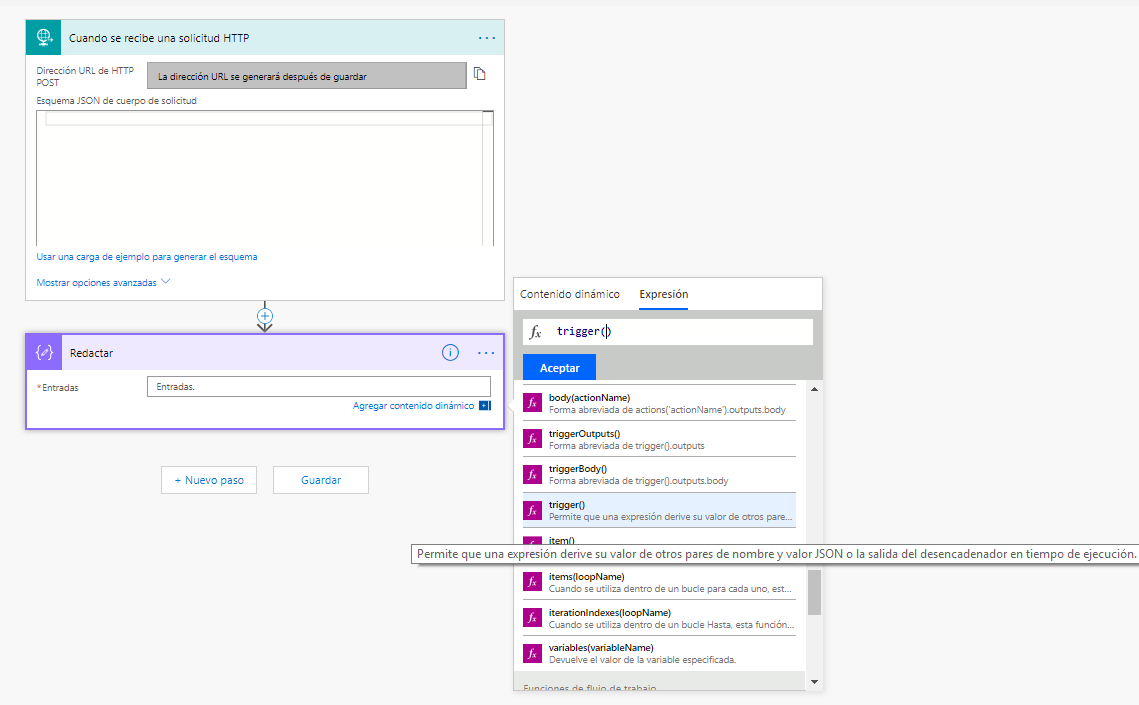 Imagen 3.- Configurar el trigger.