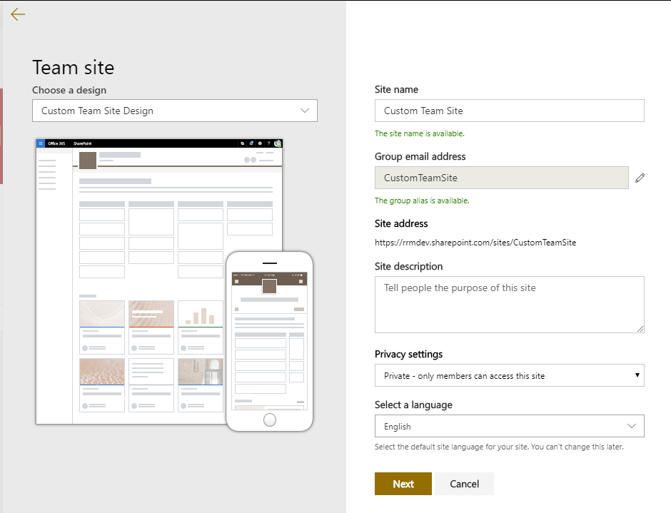 Imagen 3.- Diseño de sitio personalizado.