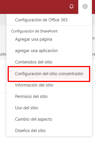 Imagen 8.- Acceso a la configuración del Hub.