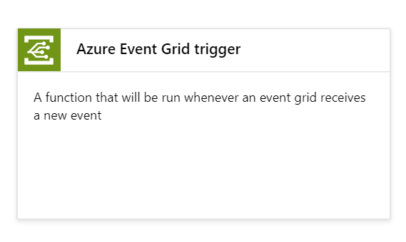 Imagen 11.- El trigger del tipo Event Grid.