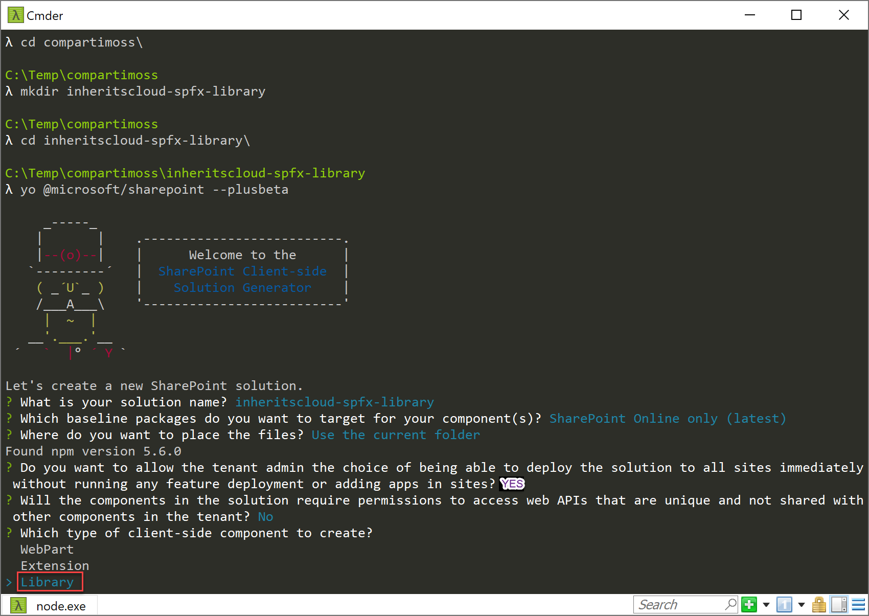 Imagen 2.- Especificando el tipo de proyecto.