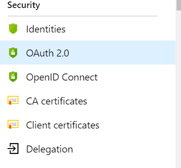 Imagen 8.- Security en APIM.