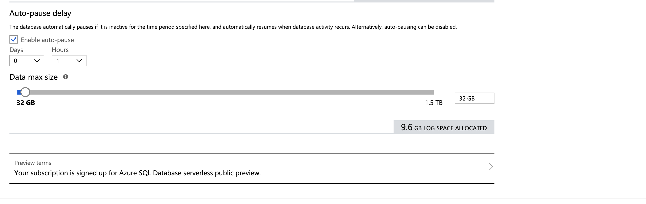 Imagen 4.- Intervalo de inactivación y tamaño de almacenamiento.