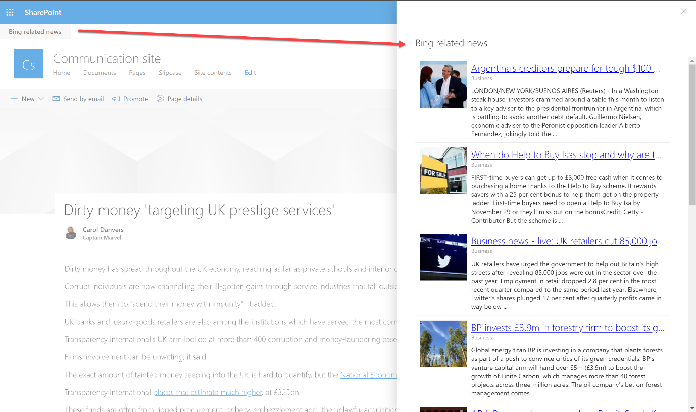 Imagen 1.- WebPart a desarrollar.