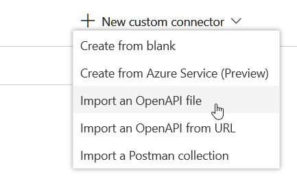 Imagen 2.- Importar la definición de OpenAPI.