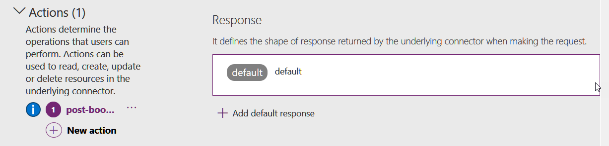 Imagen 3.- Conector con la definición de OpenAPI modificada.