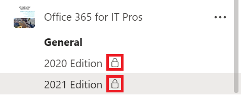 Imagen 6.- Canales Privados en un Team
