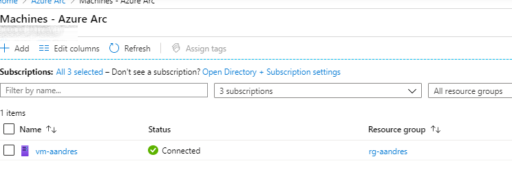 Imagen 2.- Gestión de Servidores con Azure Arc.